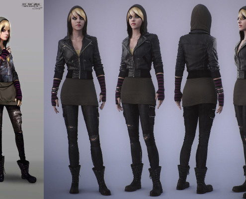 Concept art on left was created by another artist.