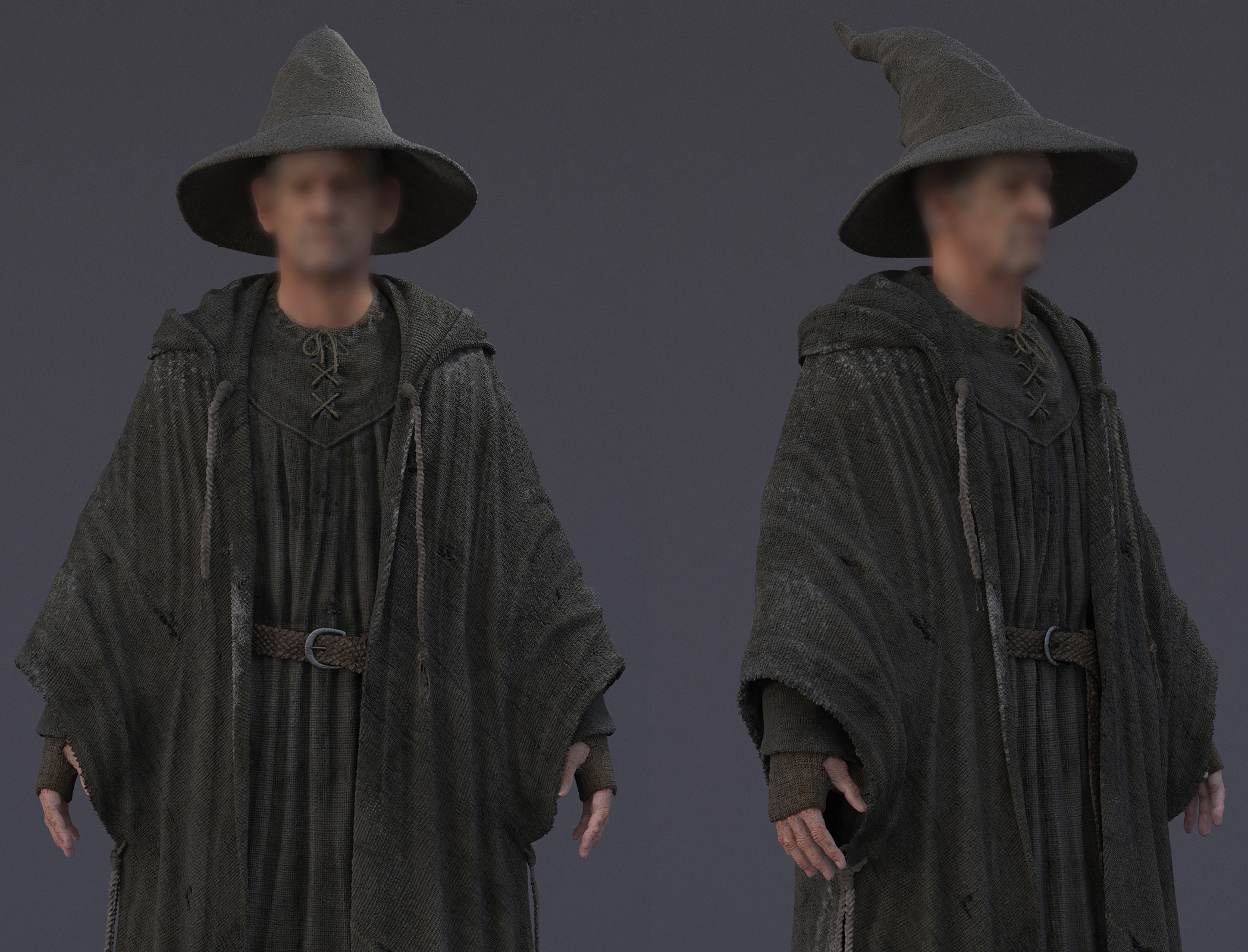 Head and Hands created by another artitst.