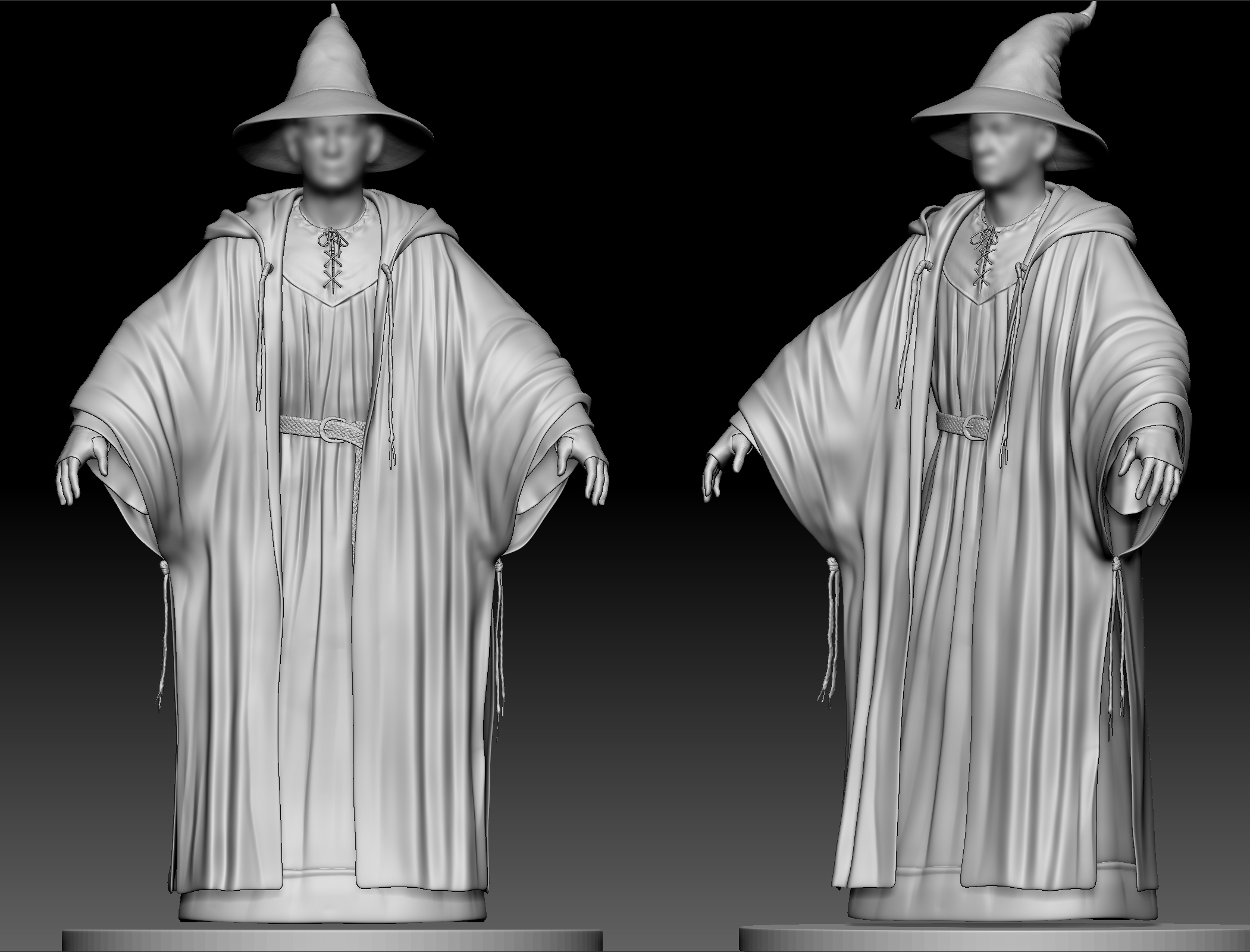 Head and Hands created by another artitst.